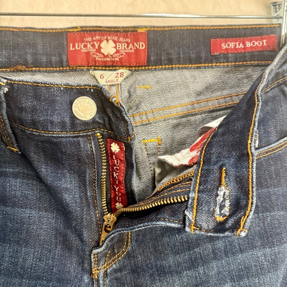Lucky Brand Sofia Boot jeans EUC 6/28 ankle - Picture 3 of 10